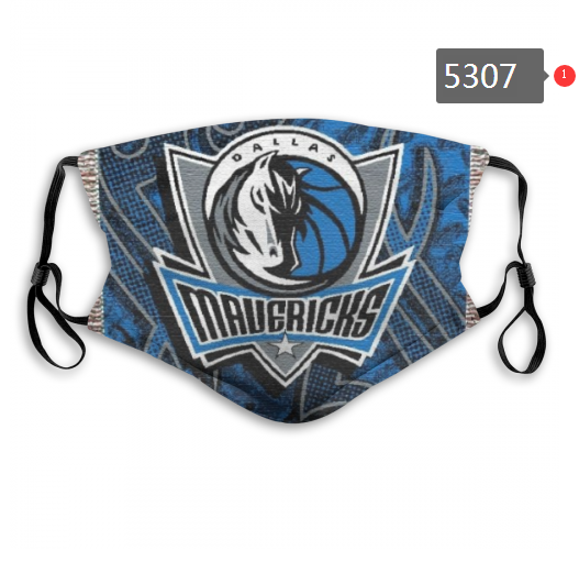 2020 NBA Dallas Mavericks #1 Dust mask with filter->nba dust mask->Sports Accessory